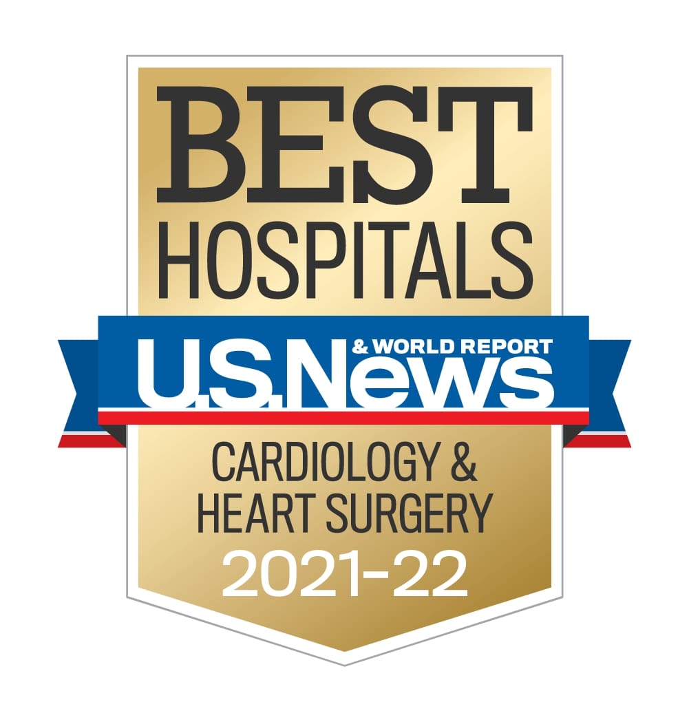 The Christ Hospital is a top hospital in the nation in Cardiology & Heart Surgery according to US News & World Report for 2021-2022