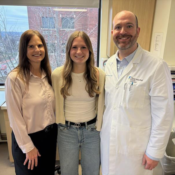 Elise Haller with Dr. Paprzycki