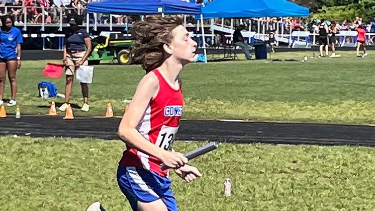 Chelsie's son Rory runs cross country.