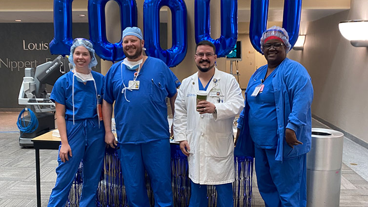 Christ Hospital Surgeons perform their 10,000th da Vinci robotic surgery 