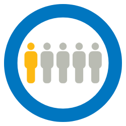 graphic highlights one in five people to represent how common CTOs are in patients with significant coronary artery disease