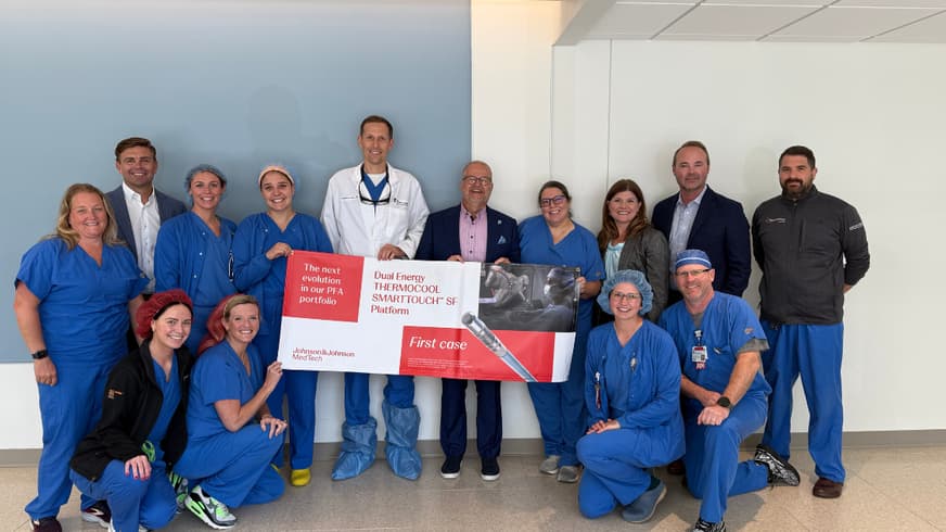 Dr. Noll poses with EP team members
