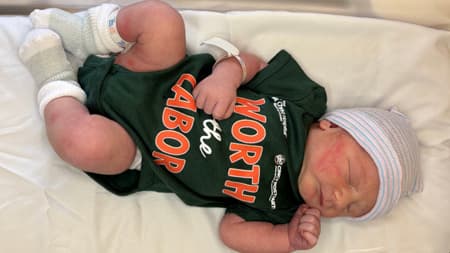Labor Day Onesie Christ Hospital