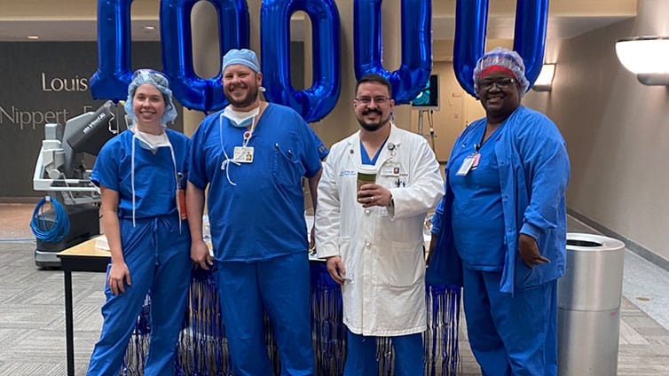 Christ Hospital Surgeons perform their 10,000th da Vinci robotic surgery