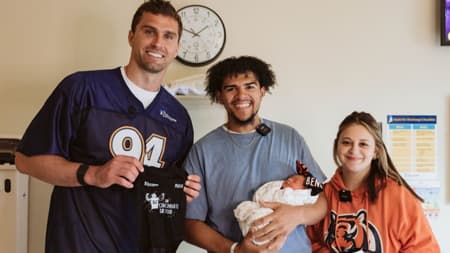 Sam Hubbard Christ Hospital Fathers Day Onesies