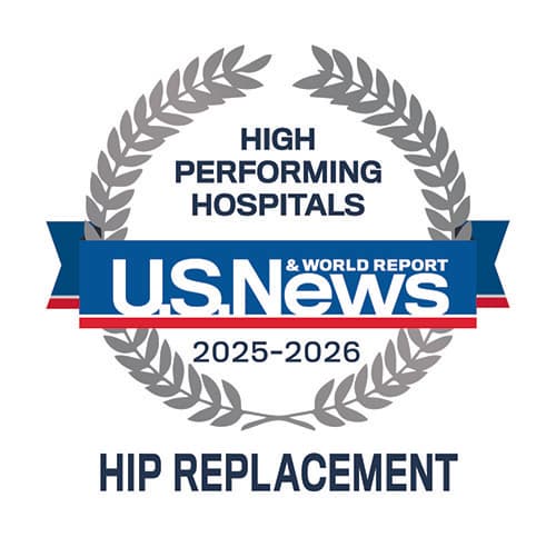 U.S. News and World Report High Performing Hospitals - Hip replacement