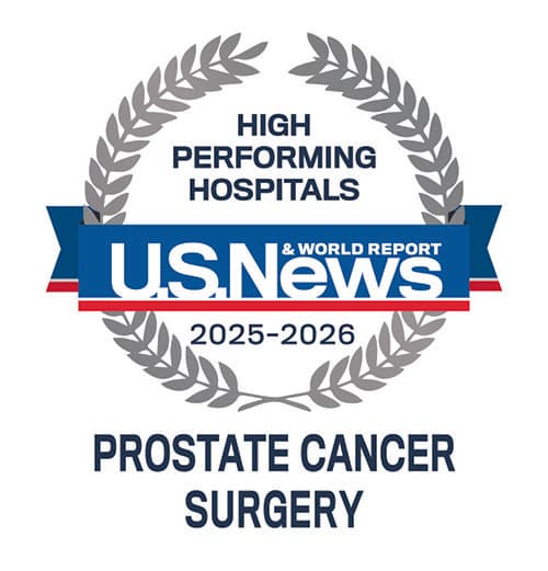 US News & World Report - High Performing Hospitals – Prostate Cancer Surgery
